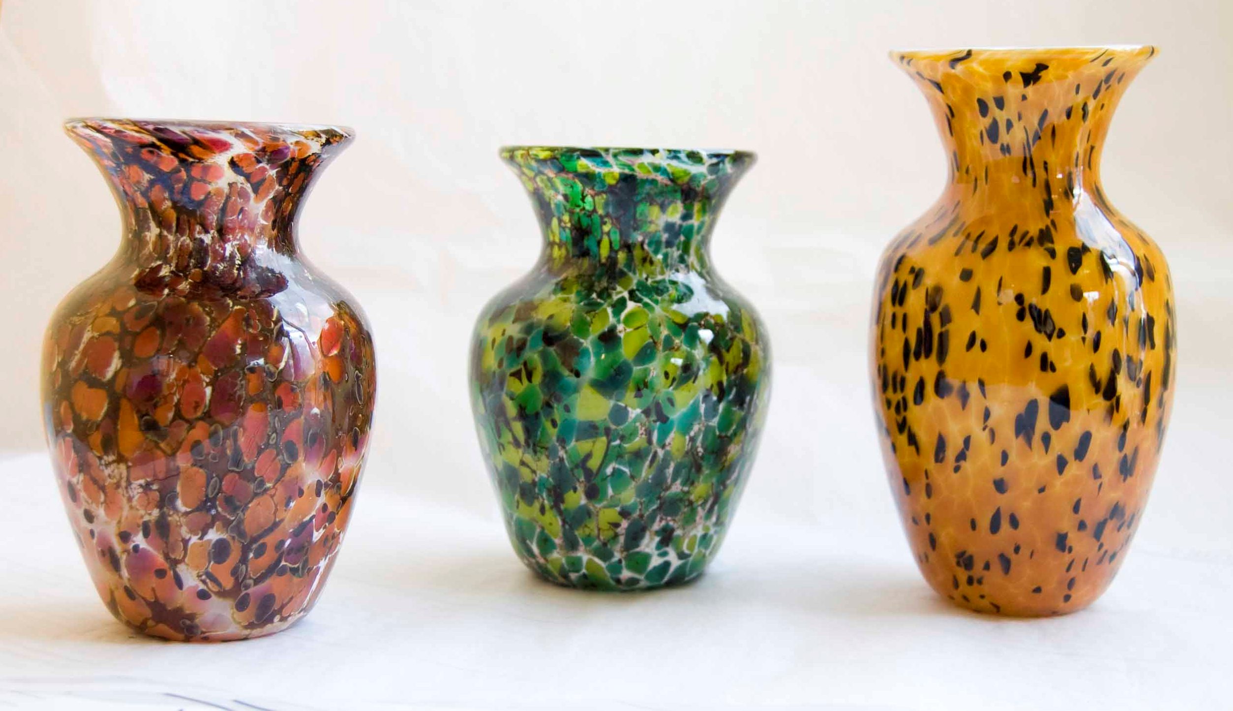 patina vases